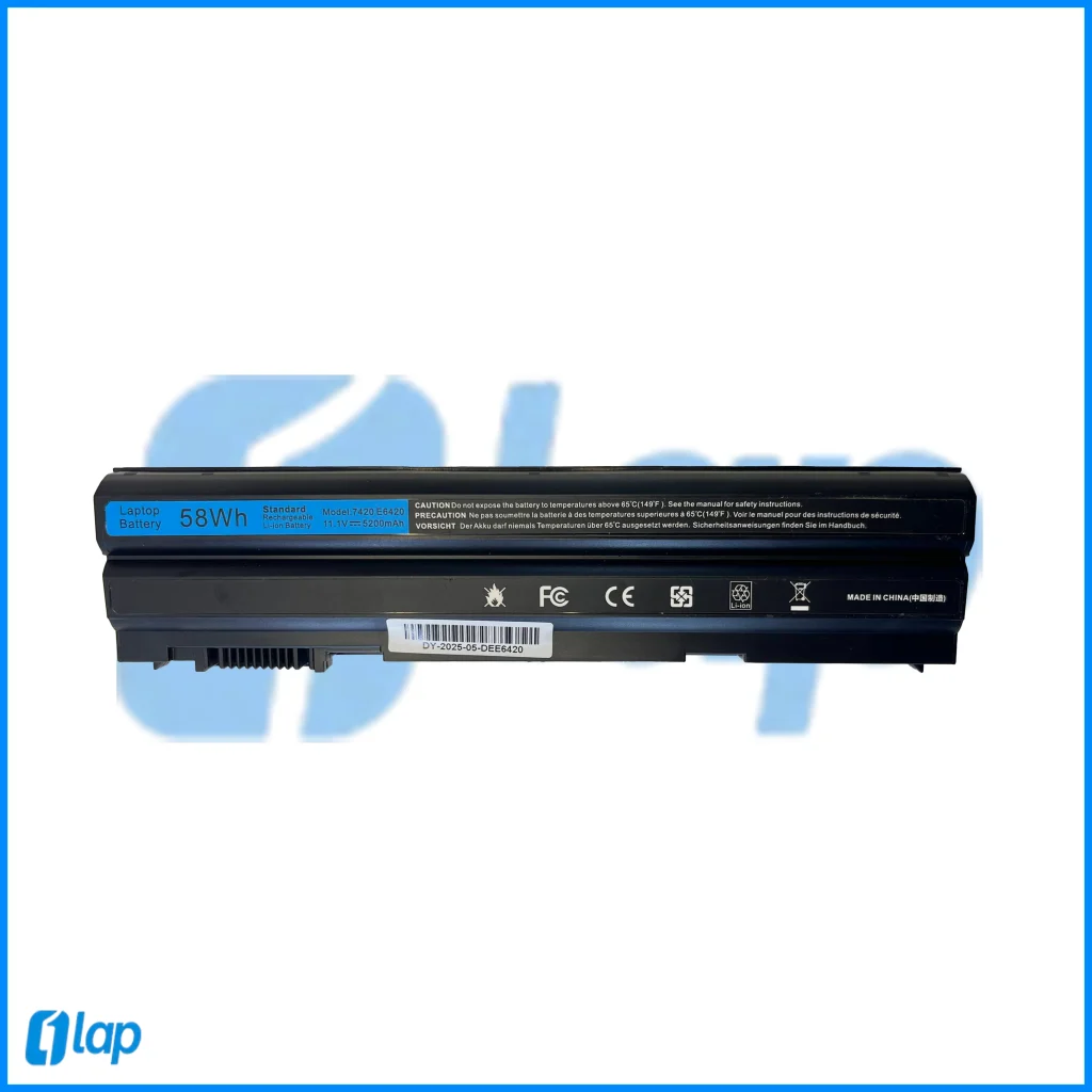 Dell e6420 battery laptop front