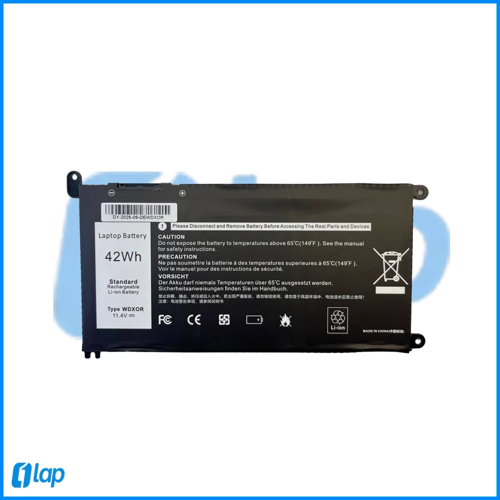 باتری لپ تاپ دل Dell-wdxor-battery-laptop-front