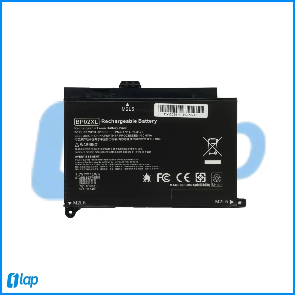 باتری لپ تاپ اچ پی HP BP02XL battery laptop front