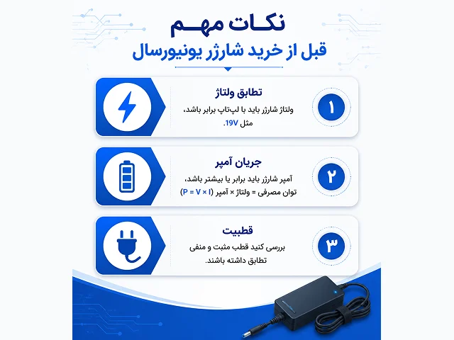 نکات مهم قبل از خرید شارژر یونیورسال